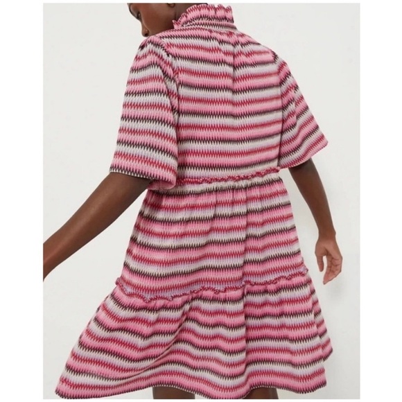 Tuckernuck NEW Pink Chevron Knit Stripe Crawford Relaxed Fit Mini Dress XXXL - Picture 7 of 11